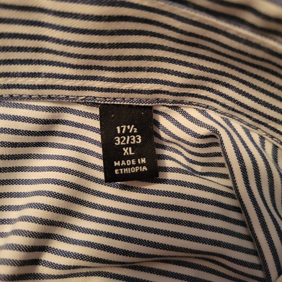 Van Heusen Men's Blue Striped Shirt NWT - Picture 10 of 13